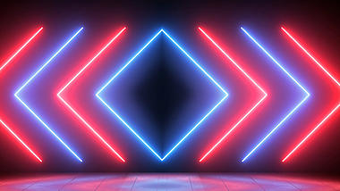 循环霓虹灯舞台背景视频素材AE模板视频的预览图