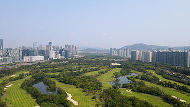4K航拍深圳城市公园地标旅游景区视频视频的预览图