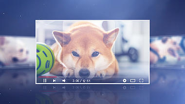 简洁视频框自媒体频道节目预告片头AE视频模板电子视频相册视频的预览图