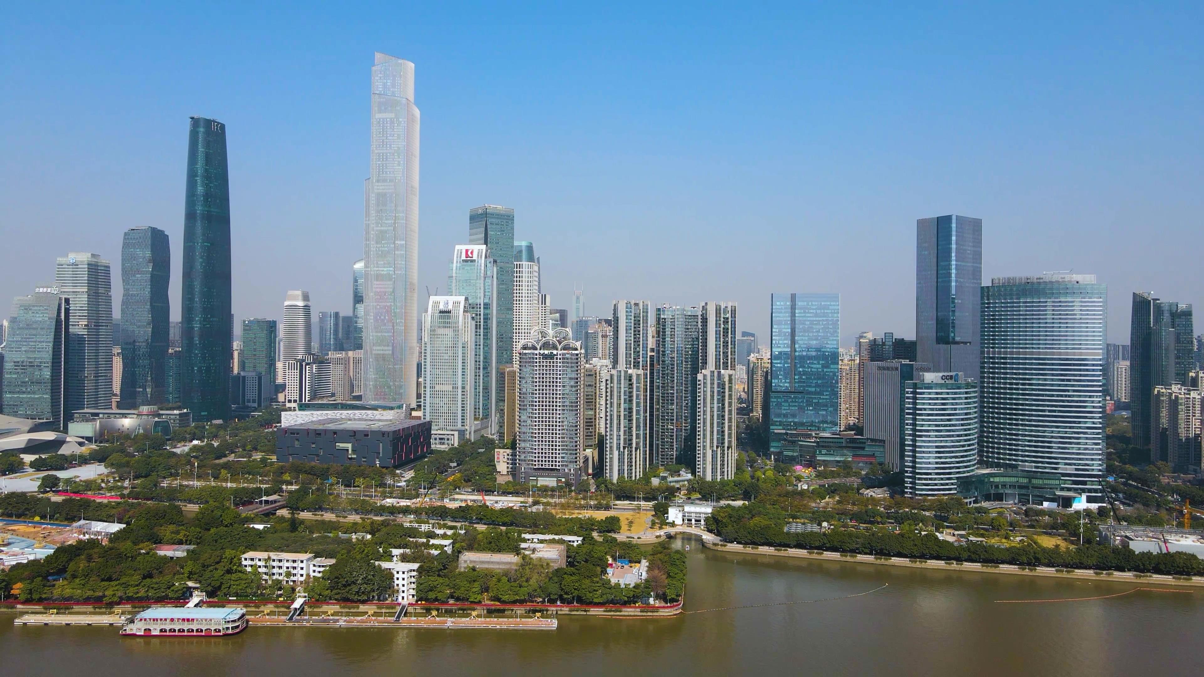 4K珠江新城天河区CBD建筑视频的预览图