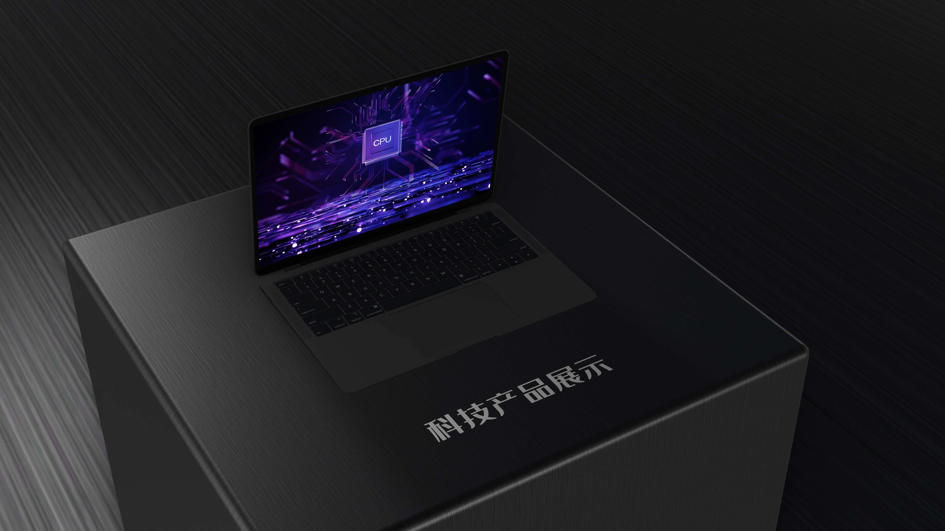 大气黑色电脑产品展示图片视频ae模板视频的预览图