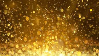 金色梦幻梦幻世界动态婚礼唯美粒子浪漫光斑光效背景视频AE模板视频的预览图