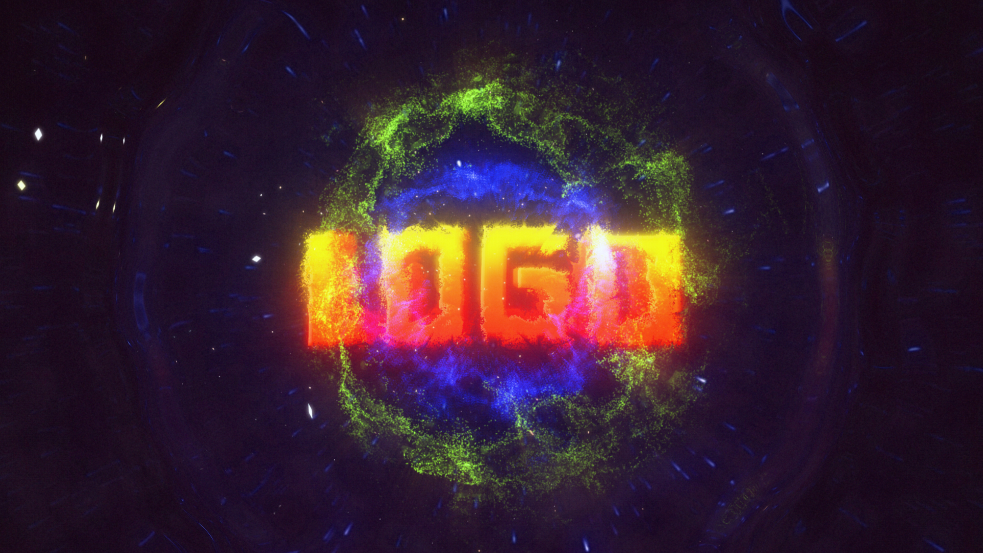 赛博朋克宇宙爆炸LOGO片头片尾演绎AE视频模板视频的预览图