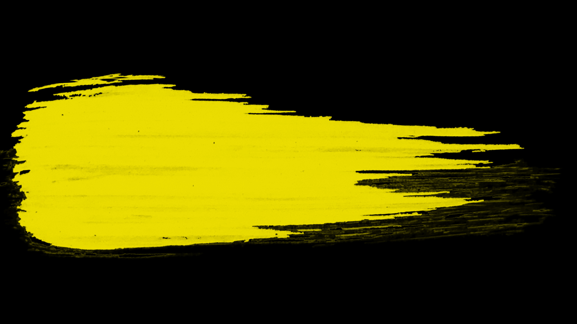 黄色笔刷字幕条视频特效AE模板视频的预览图