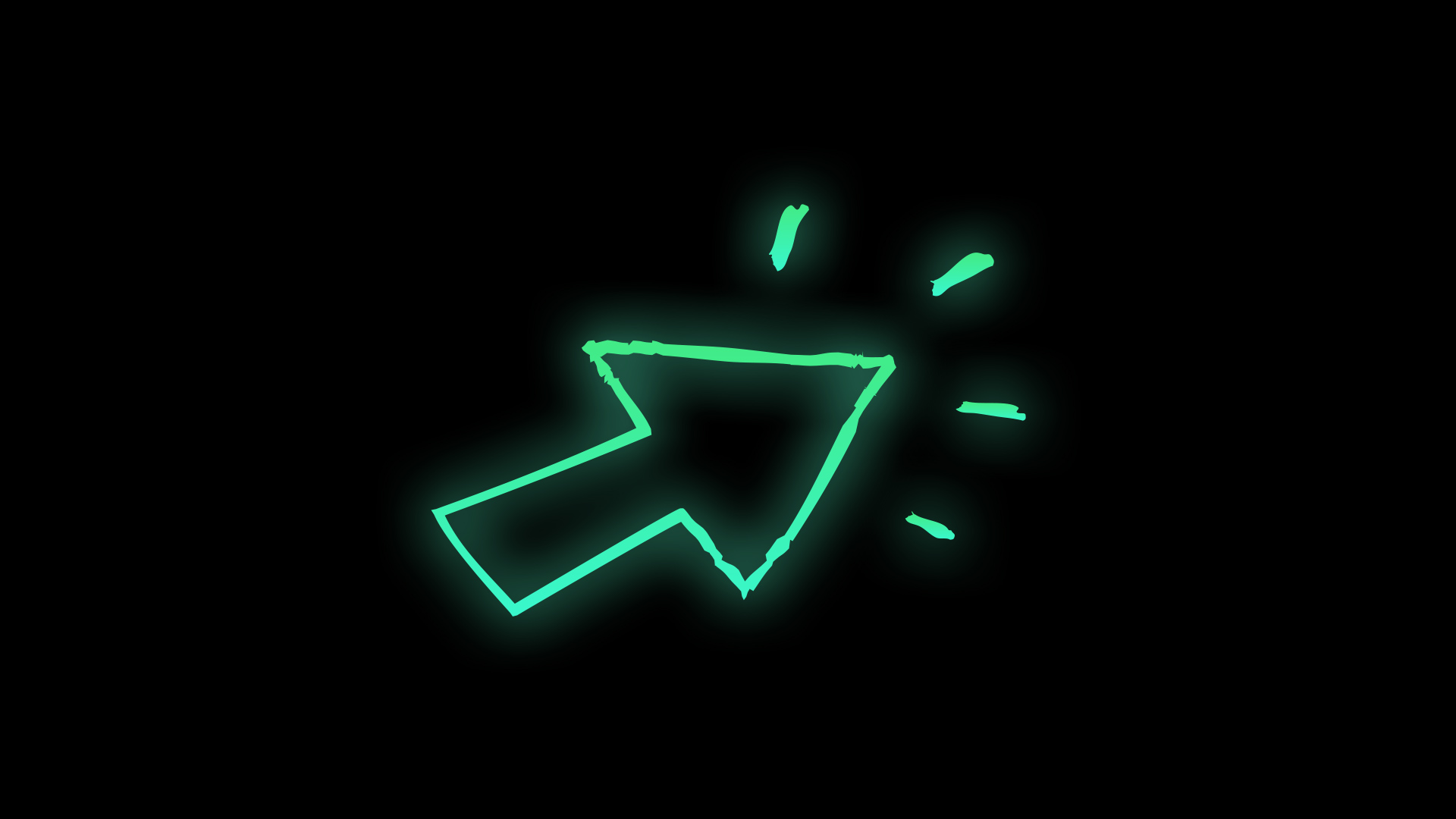绿色箭头游戏特效素材AE模板视频的预览图