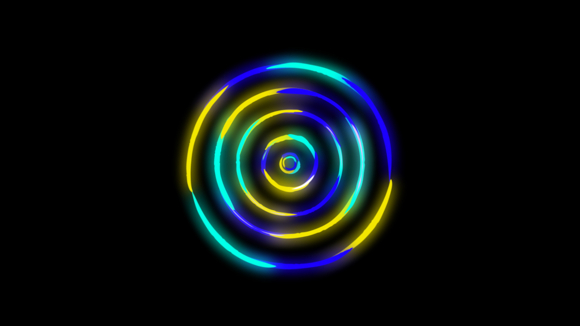 彩色螺旋游戏特效AE模板视频的预览图