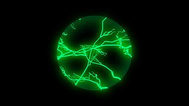 绿色游戏特效能量球AE素材视频的预览图