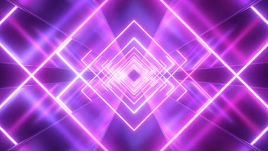 超酷的霓虹灯舞台动态背景视频AE模板视频的预览图