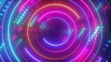 夜店舞台动态背景霓虹灯视频素材AE模板视频的预览图