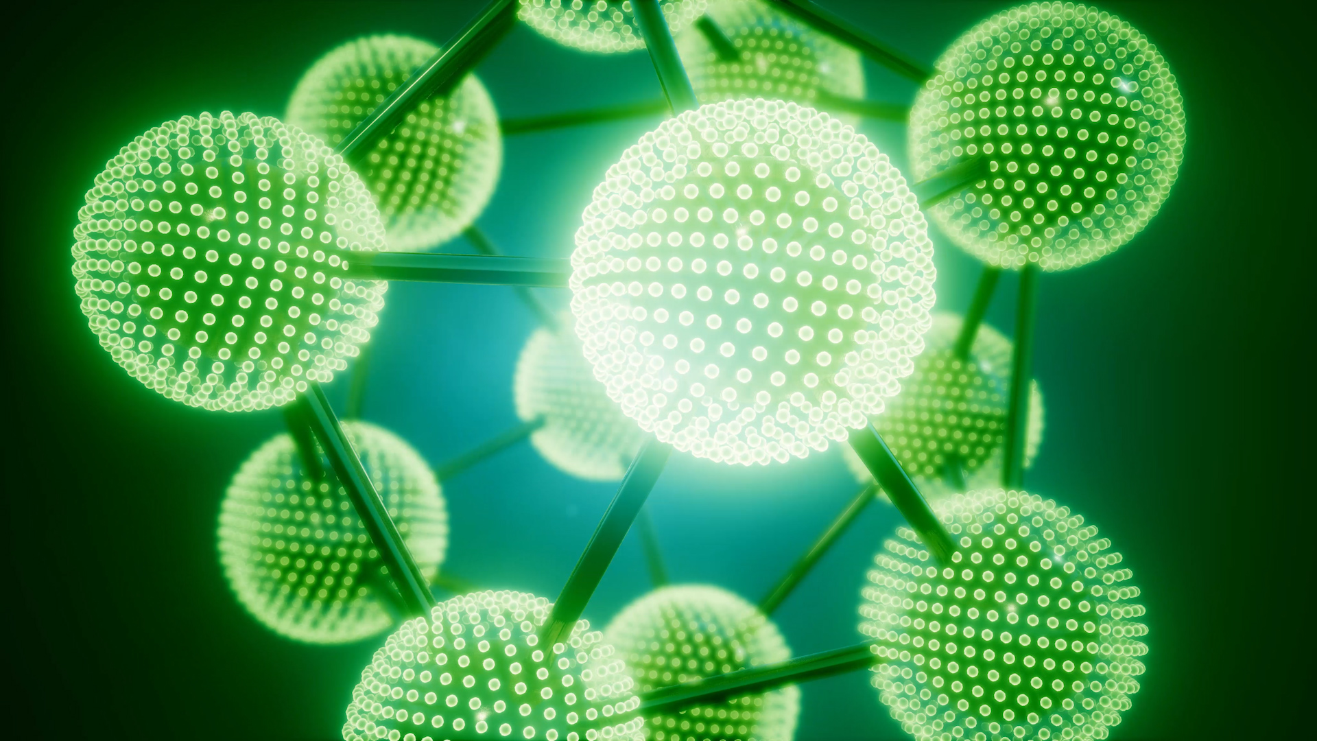 绿色化学分子病毒细胞视频素材背景模板视频的预览图