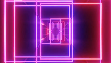 霓虹灯线条动态舞台背景视频AE模板视频的预览图
