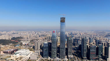 4K航拍贵州第一高楼城市建筑视频视频的预览图