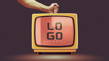 复古旧电视信号损坏LOGO片头片尾演绎AE视频模板视频的预览图
