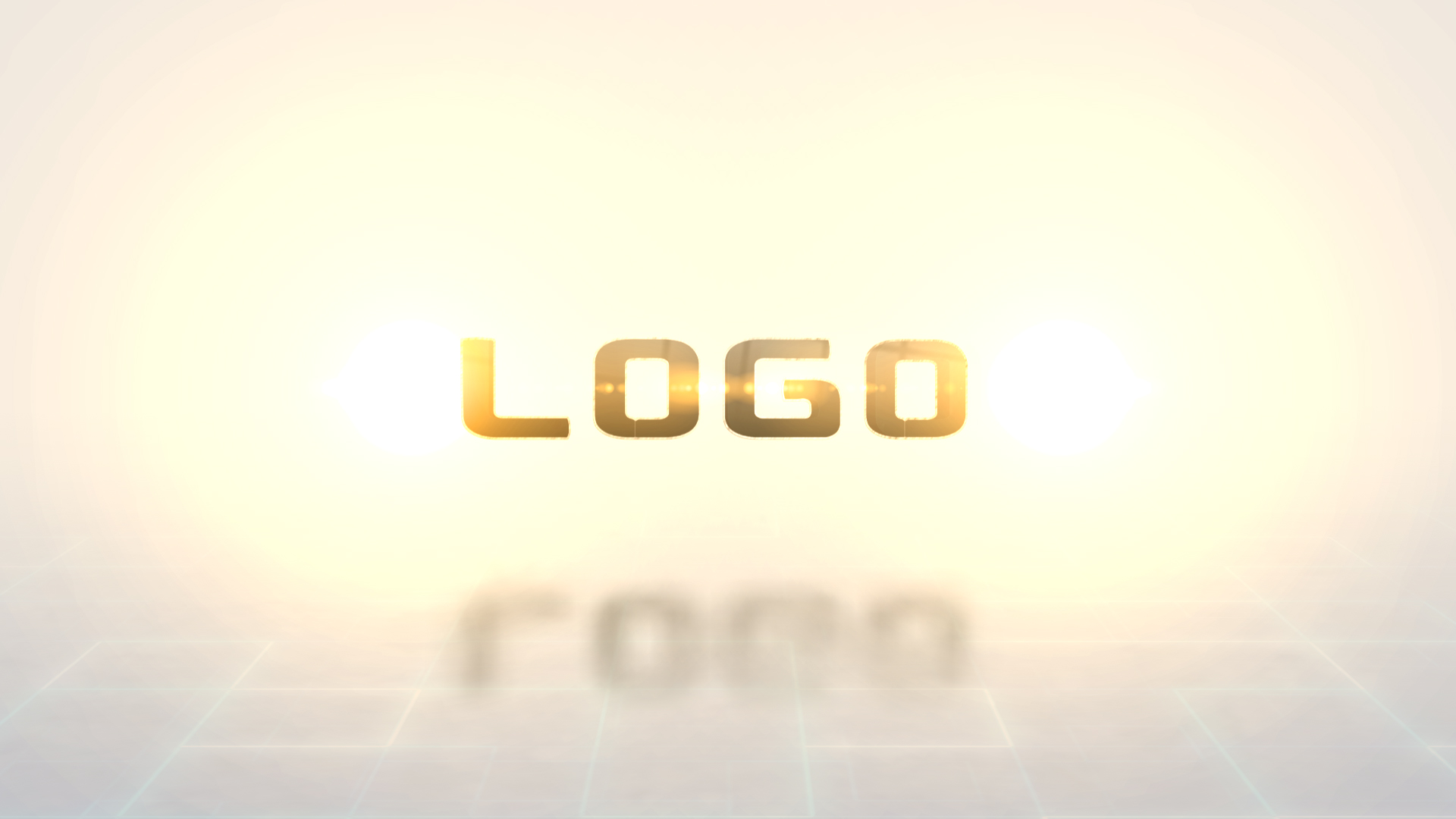 干净简短光效企业LOGO片头片尾演绎AE视频模板视频的预览图