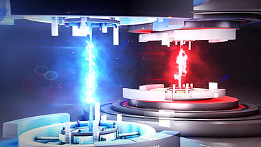 大气三维机械光效描边游戏频道文字片头视频的预览图