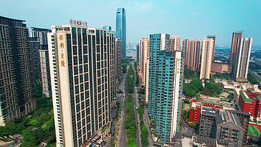 4k广州琶洲房产物业广州房地产建筑航拍视频的预览图