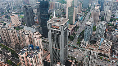 4K武汉城市地标中建三局实拍视频视频的预览图