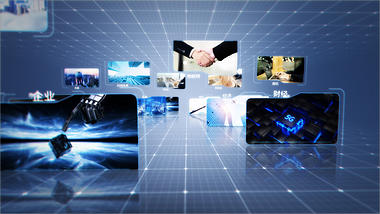 科技感图片穿梭企业LOGO片头演绎片尾ae视频模板视频的预览图