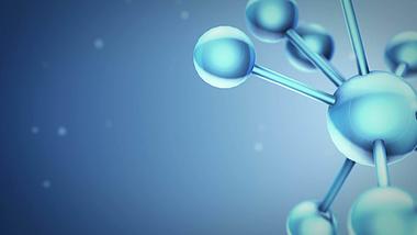 3D蓝色分子细胞结构视频素材AE模板视频的预览图