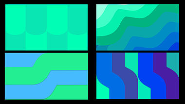 彩色条形MG动画转场遮罩特效AE模板视频的预览图