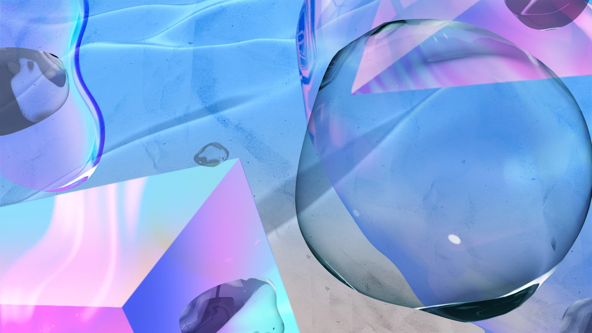 原创大气酸性创意风泡泡蓝色背景AE模板视频的预览图