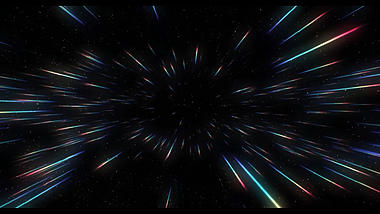4k炫酷星空粒子线条穿越展示舞台视频动态背景视频的预览图