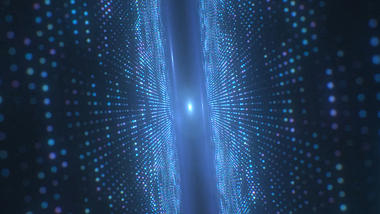 蓝色科技炫酷穿越立体方格展示视频动态背景视频的预览图