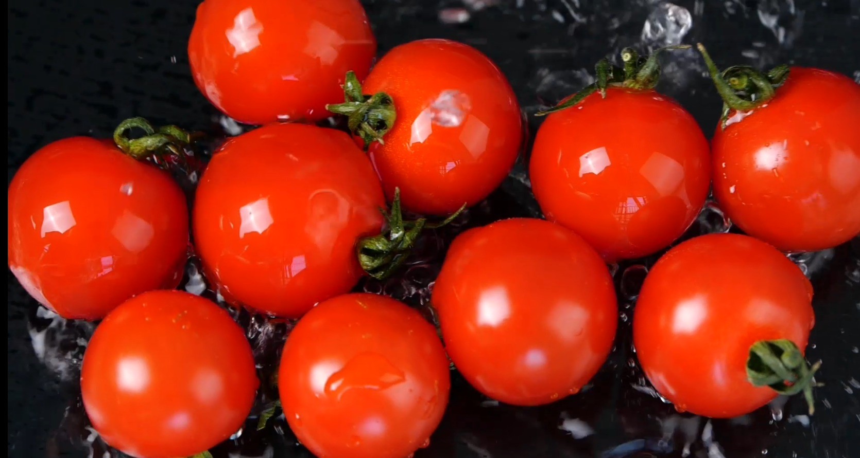 1080升格圣女果小番茄新鲜水果食材视频的预览图