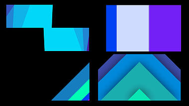 几何图形MG动画视频遮罩转场AE模板视频的预览图
