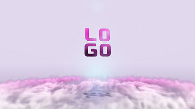 彩色烟雾散开简约LOGO片头演绎片尾视频的预览图