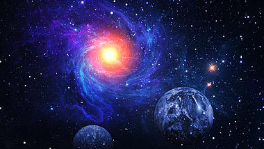 宇宙星空星球梦幻背景视频视频的预览图