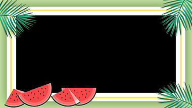 原创夏天水果卡通夏季夏日边框动态视频带通道mov视频的预览图