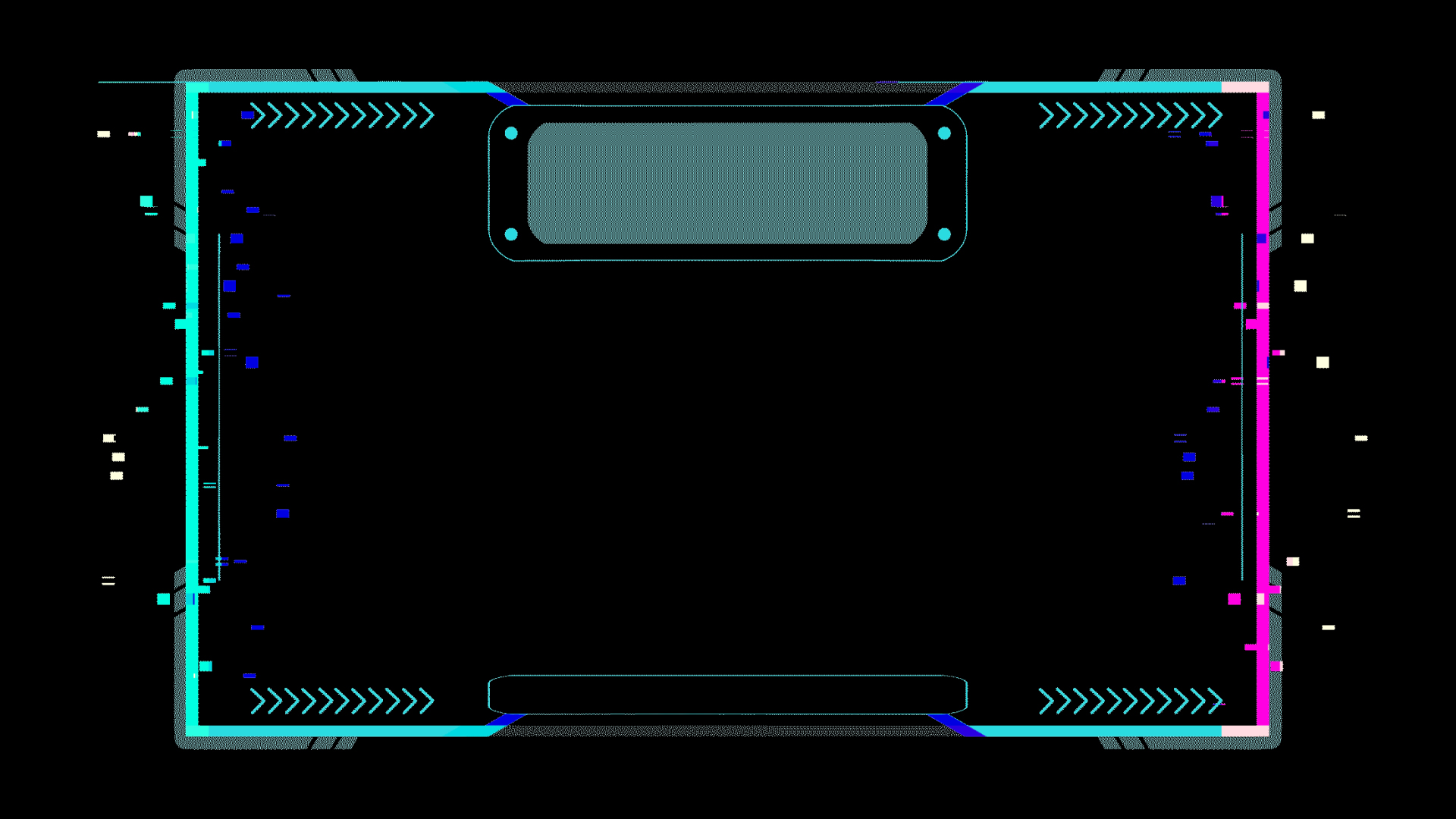 科技弹窗游戏科幻线条蓝色故障视频动态边框带通道mov视频的预览图