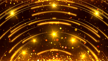 金色粒子光圈动态背景视频AE模板视频的预览图