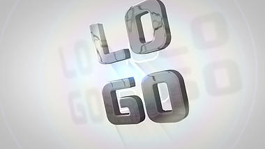 简洁干净光效企业三维简约LOGO片头演绎片尾视频的预览图