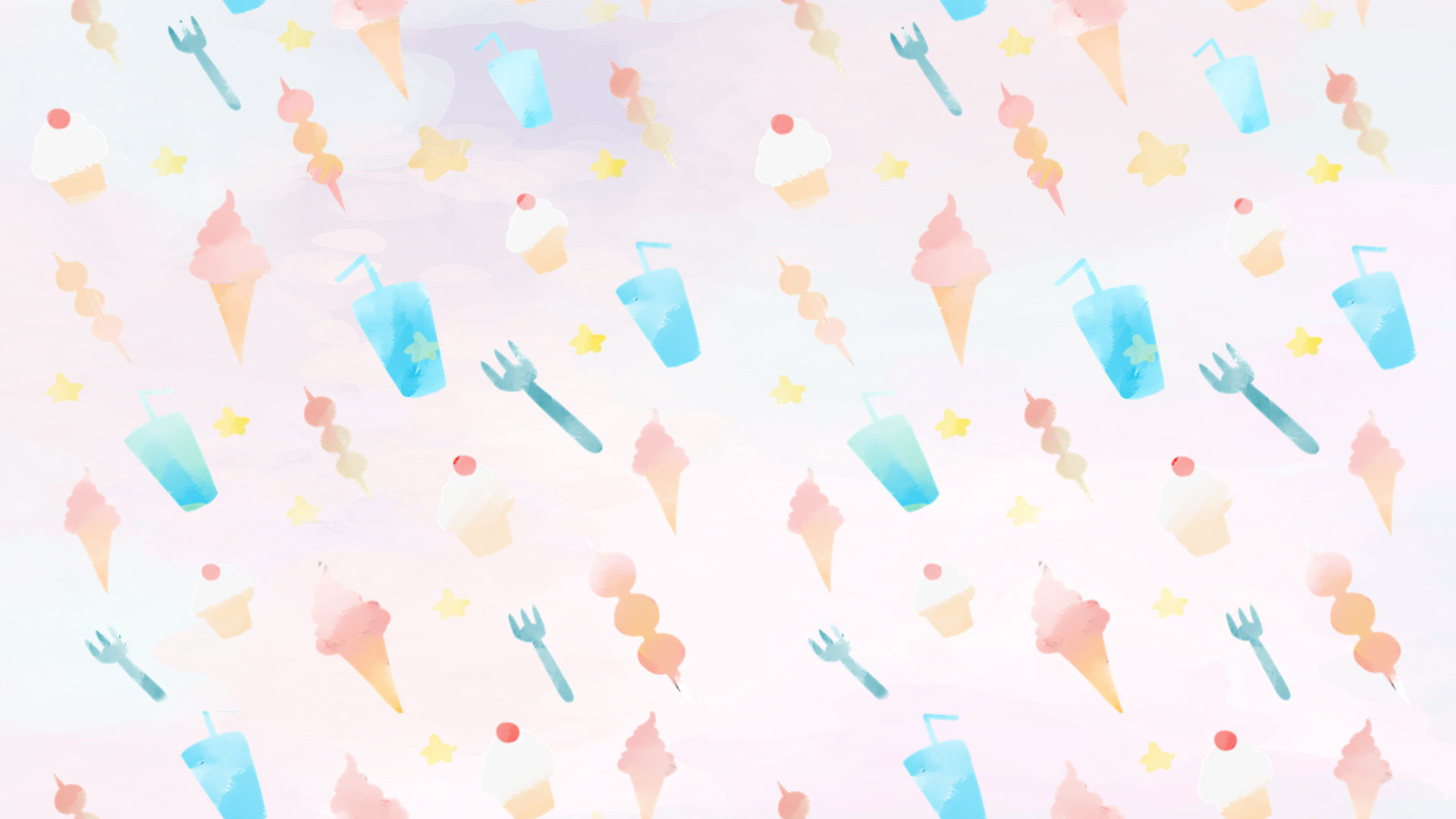 原创夏季夏天夏日粉色冷饮冰激凌图案视频动态背景视频的预览图