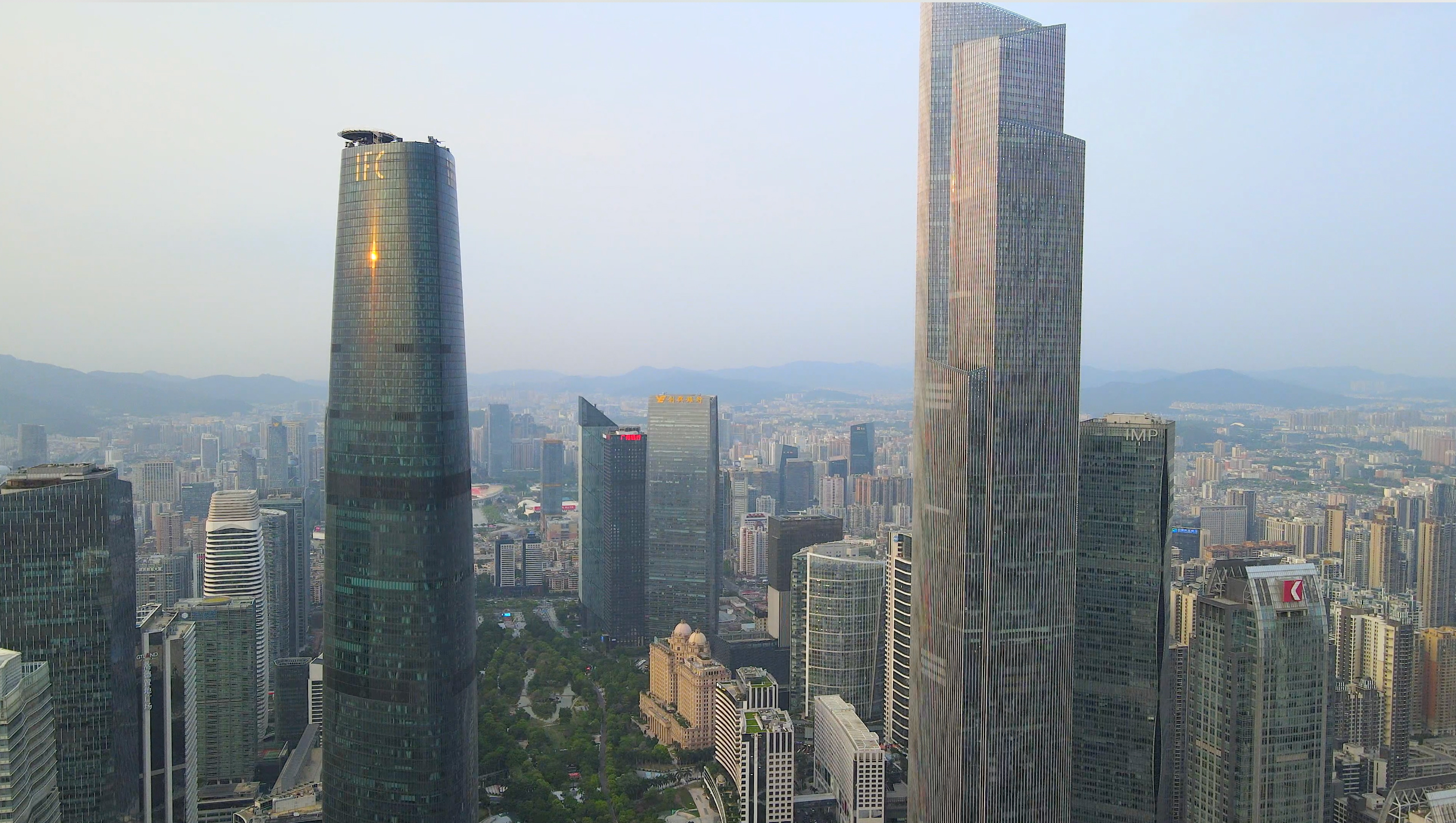 4k延时广州珠江新城cbd广州塔地标建筑视频的预览图