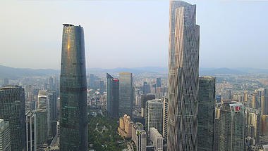 4k延时广州珠江新城cbd广州塔地标建筑视频的预览图
