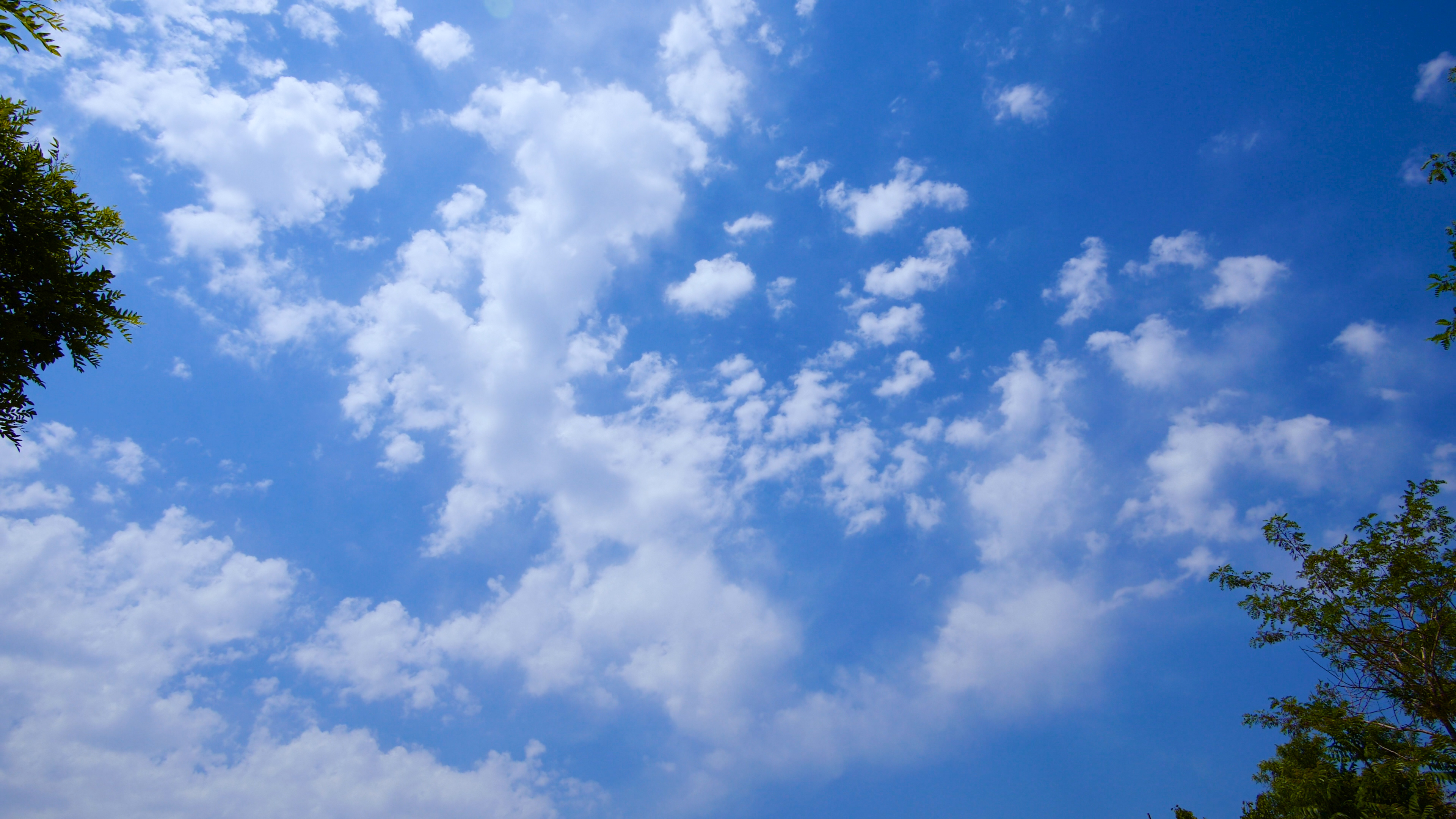 4K夏季晴朗天气蓝天白云延时自然风景摄影视频的预览图