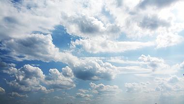 4K实拍唯美天空蓝天白云气候变化延时空镜摄影视频的预览图