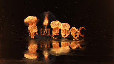 大气蘑菇云火焰粒子LOGO片头AE片头模板视频的预览图