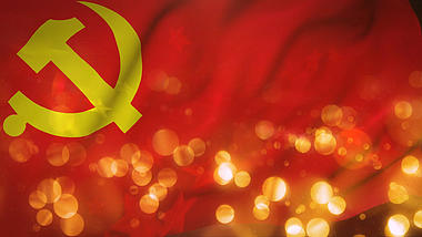党政党徽红旗背景视频模板视频的预览图