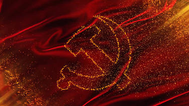 金色粒子党政党建建党红色动态视频背景视频视频的预览图