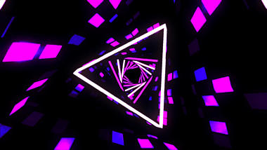 三角形炫彩LED大屏幕背景视频动态背景视频的预览图