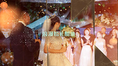 温馨浪漫婚礼折叠相册视频ae模板视频的预览图