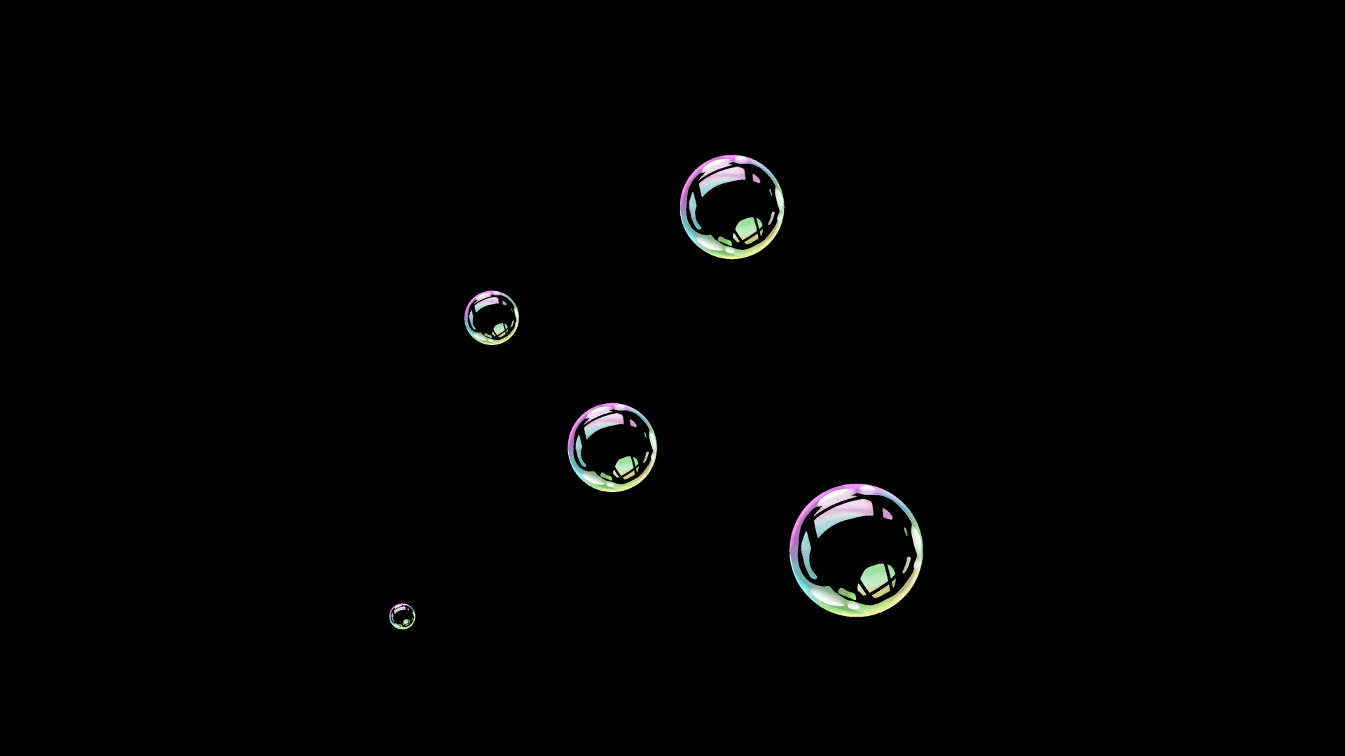彩色透明肥皂泡泡动图视频元素视频的预览图