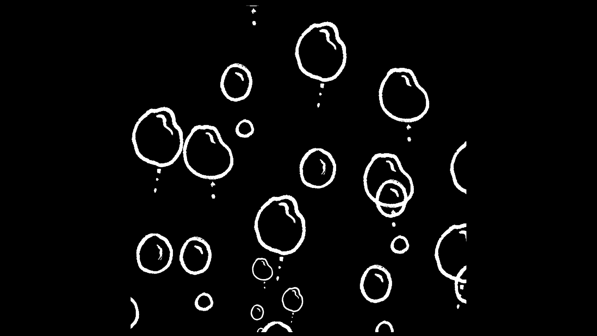手绘线条气泡泡泡动图视频元素视频的预览图