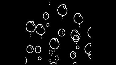 手绘线条气泡泡泡动图视频元素视频的预览图