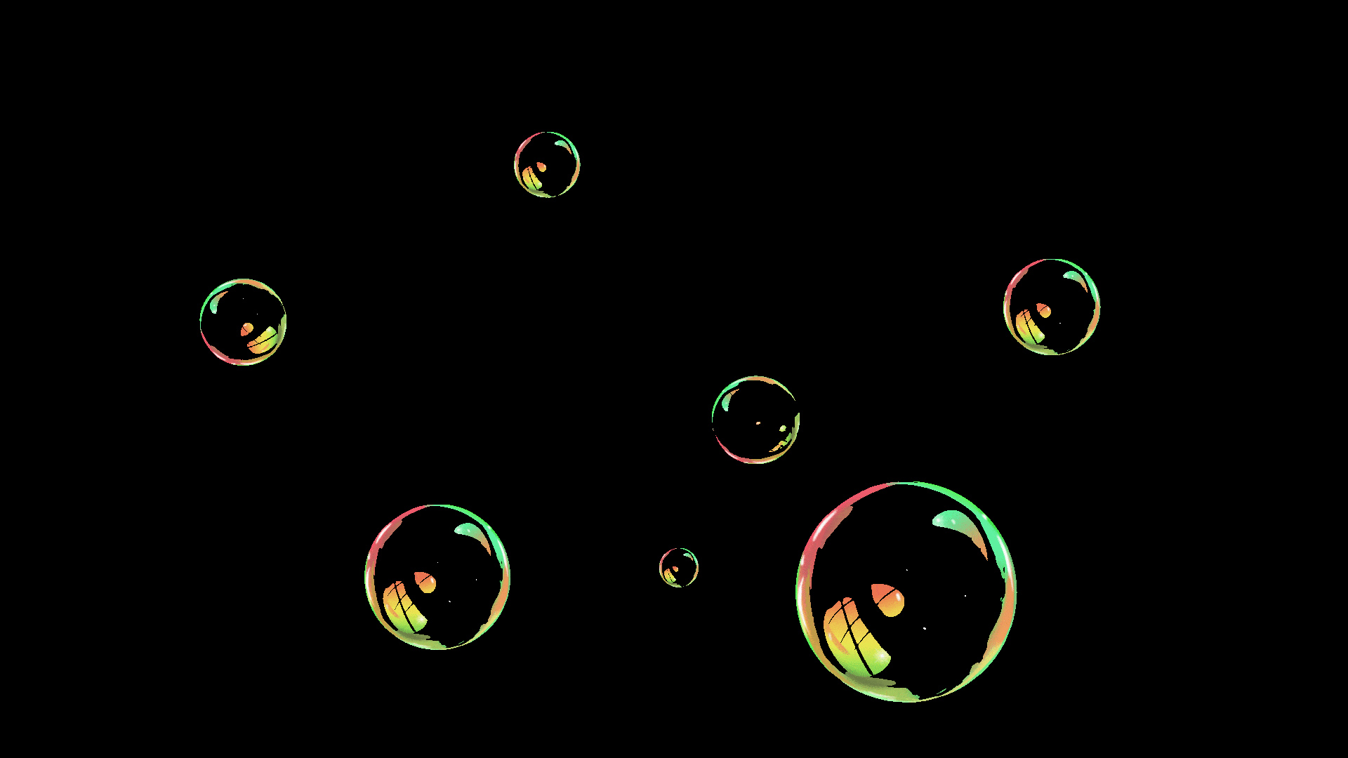 透明彩色肥皂泡泡动图视频元素视频的预览图