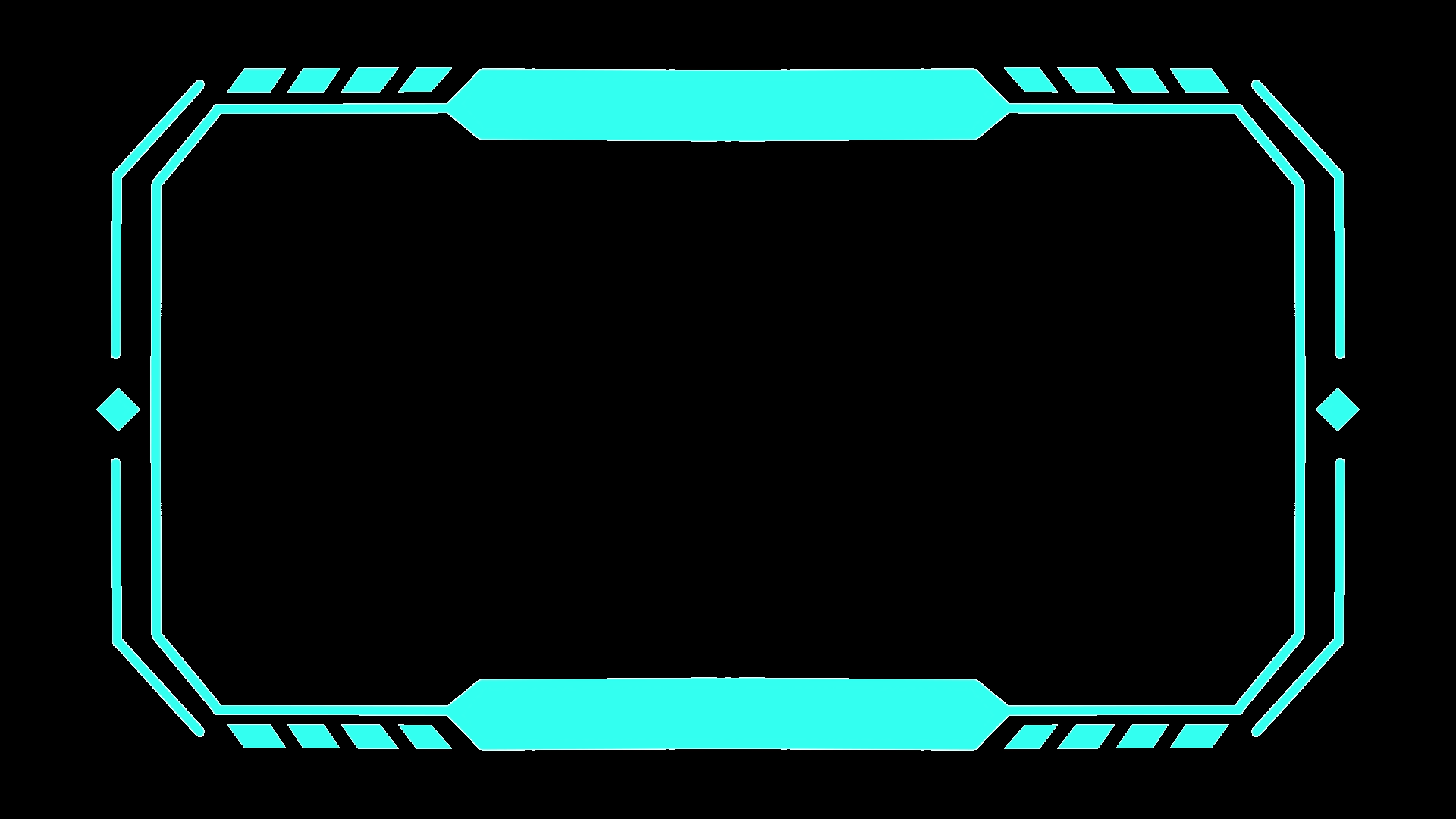科技电竞蓝色边框线条几何动图视频边框带通道mov视频的预览图